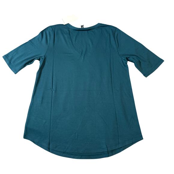 NWT Universal Standard 4XS (00-0) MARTHA V-NECK
STOVEPIPE SLEEVE TEE Teal Green‎ - Picture 2 of 7
